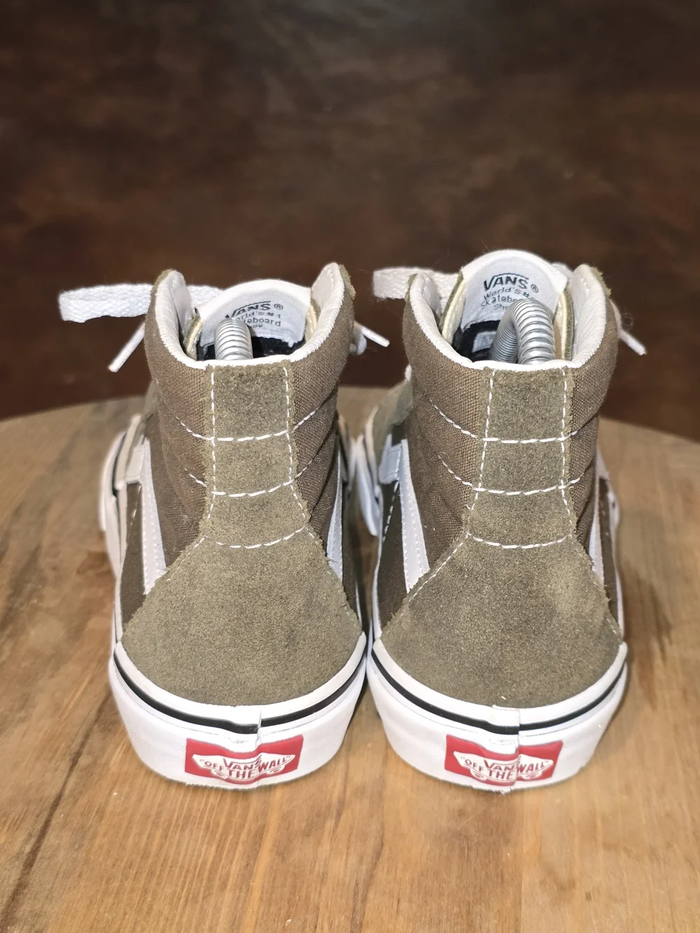 VANS Sk8-Hi Bungee Cord Olive Green High Top Sneakers M 3.5 W 5